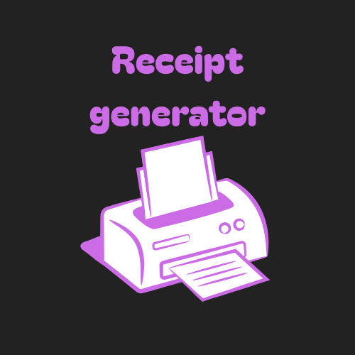 Receipt generator